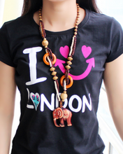 Load image into Gallery viewer, Wooden Elephant Pendant Necklace - The $19.95 Store - 3