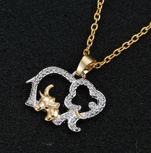 Load image into Gallery viewer, Gold & Silver Crystal Elephant Pendant - The $19.95 Store - 1