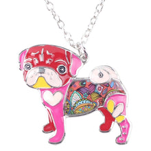 Load image into Gallery viewer, Red Pug Necklace