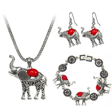 Load image into Gallery viewer, Vintage Bohemian Style Elephant Jewelry Set - The $19.95 Store - 2