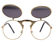 Load image into Gallery viewer, Vintage Flip Steampunk Sunglasses