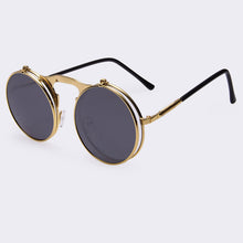 Load image into Gallery viewer, Vintage Flip Steampunk Sunglasses