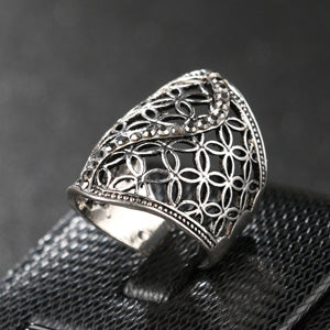 Hollow Big Ring For Women
