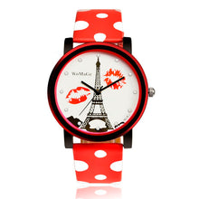 Load image into Gallery viewer, Polka Dot Eiffel Tower Watch