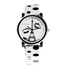 Load image into Gallery viewer, Polka Dot Eiffel Tower Watch
