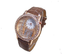 Load image into Gallery viewer, Women's Rhinestone Eiffel Tower Watch