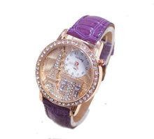 Load image into Gallery viewer, Women's Rhinestone Eiffel Tower Watch