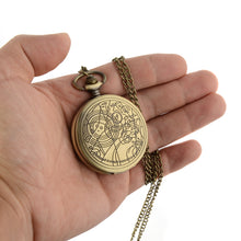 Load image into Gallery viewer, Vintage Bronze Quartz Pocket Watch