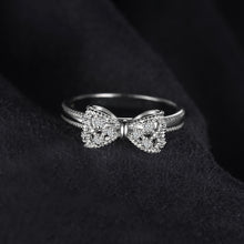 Load image into Gallery viewer, Sterling Silver Bow Ring