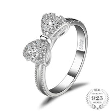 Load image into Gallery viewer, Sterling Silver Bow Ring