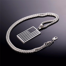 Load image into Gallery viewer, Unisex "Remember 9/11" American Flag Pendant Necklace - The $19.95 Store - 3