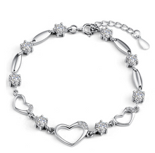Load image into Gallery viewer, Sterling Silver Heart Shaped Bracelet - The $19.95 Store - 1
