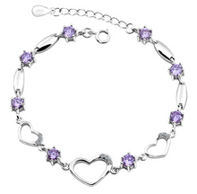 Load image into Gallery viewer, Sterling Silver Heart Shaped Bracelet - The $19.95 Store - 2
