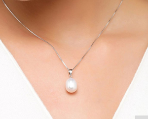 Sterling Silver Necklace With Opel Pendant - The $19.95 Store - 2