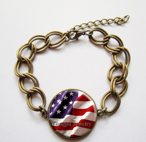 Womans "Remember 9/11" American Flag Braclet - The $19.95 Store