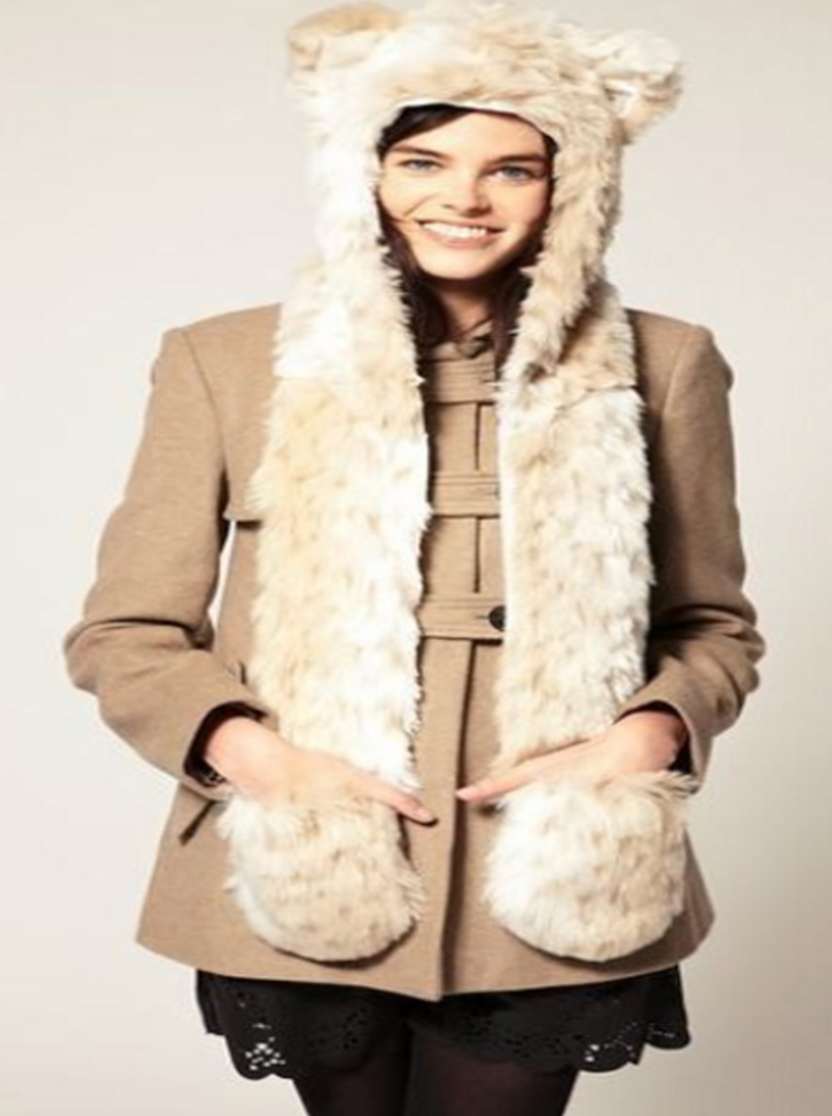 Snow Leopard Spirit Hood – The $19.95 Store display picture 2