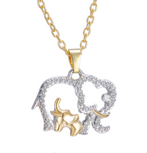 Load image into Gallery viewer, Gold &amp; Silver Crystal Elephant Pendant - The $19.95 Store - 2
