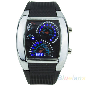 Men's Stainless Steel LED Watch