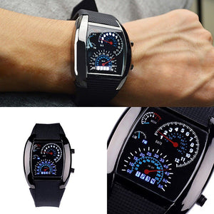Men's Stainless Steel LED Watch