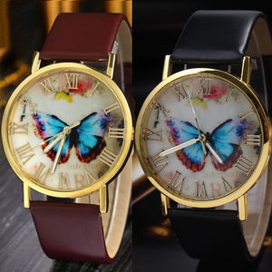 Womans Watch With Butterfly Inlay - The $19.95 Store - 2