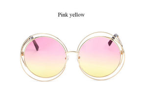 Vintage Round Oversize Sunglasses
