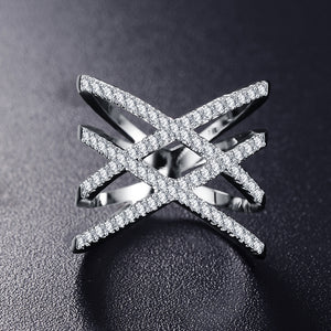 Double Letter X Shape Ring