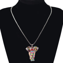 Load image into Gallery viewer, Enamel Elephant Necklace
