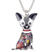 Load image into Gallery viewer, Enamel Chihuahua Pendant
