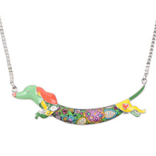 Load image into Gallery viewer, Enamel Weiner Dog Pendant

