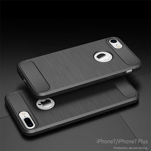 Carbon Fiber TPU case- iphone 7- i phone 7x -iphone X