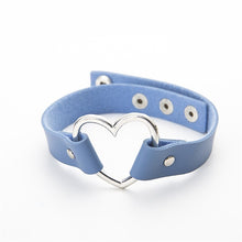 Load image into Gallery viewer, Leather Heart Choker
